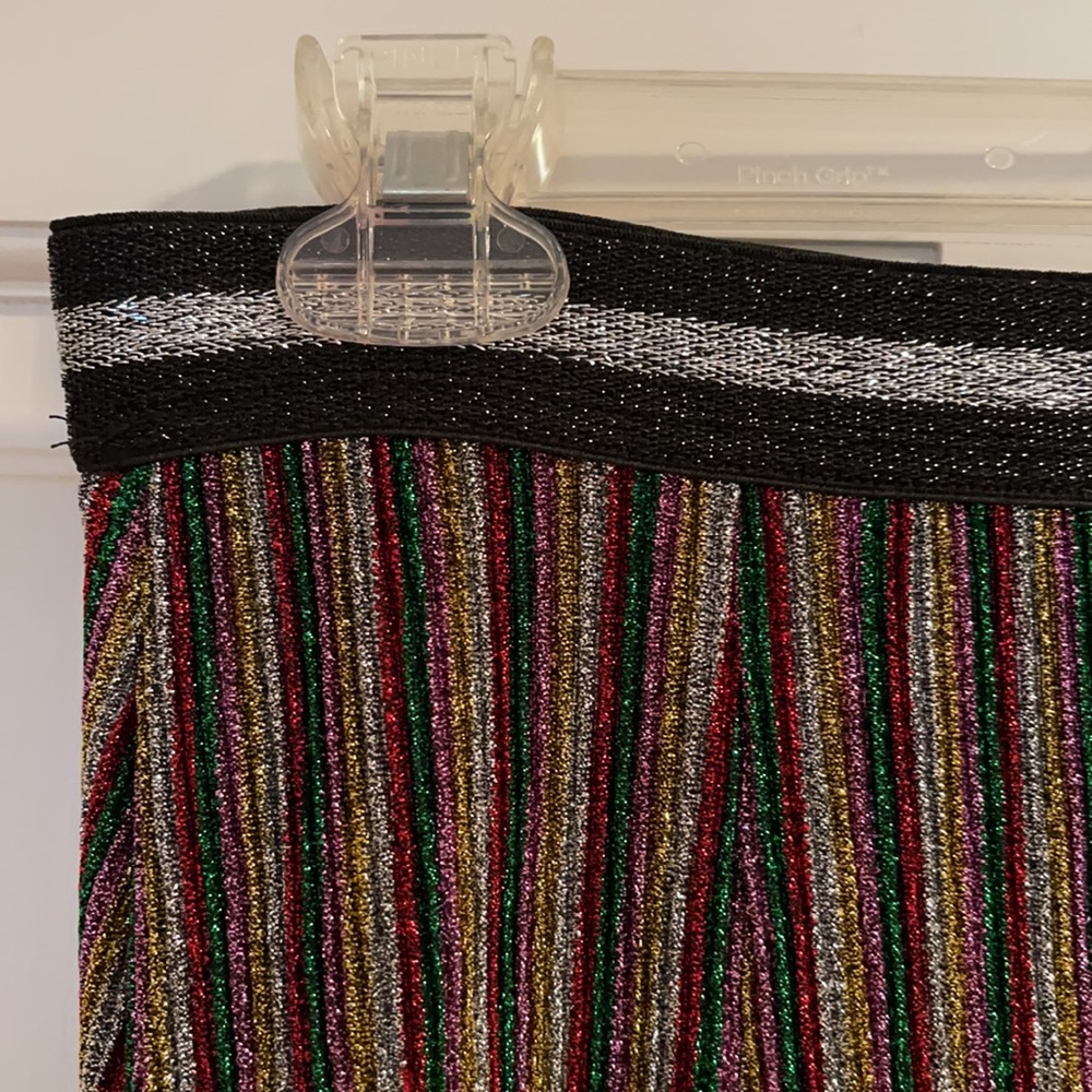 Design Lab Multicolored Metallic Sparkly Skirt - image 6